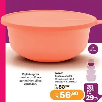 Tupperware Tigela aloha 2l oferta