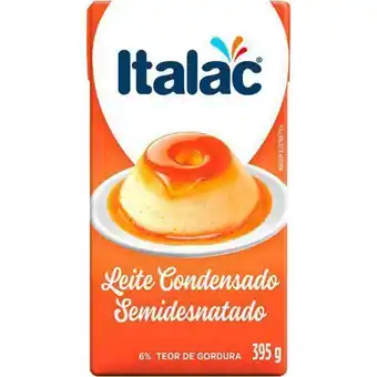 Leite condensado semidesnatado italac tetra pak395g
