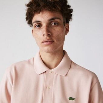 Lacoste Polo masculina lacoste l.12.21 classic fit em piqué de algodão orgânico oferta