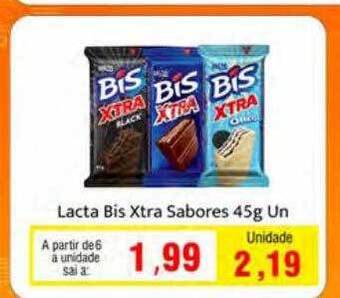 Spani Atacadista Lacta bis xtra sabores oferta