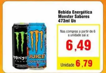 Spani Atacadista Bebida energética moster sabores oferta