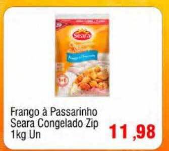 Spani Atacadista Frango à passarinho seara congelado zip oferta