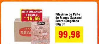 Spani Atacadista Filezinho de peito de frango sassami seara congelado oferta