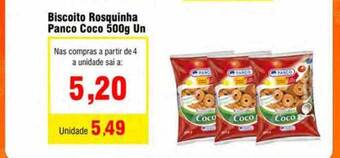 Biscoito rosquinha panco coco