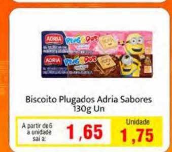Spani Atacadista Biscoito plugados adria sabores oferta