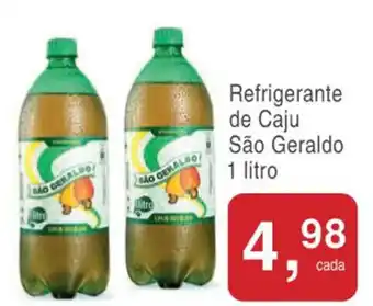 Mineirão Atacarejo Refrigerante de Caju São Geraldo 1L oferta