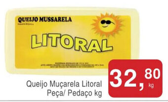 Mineirão Atacarejo Queijo Muçarela Litoral Peça/ pedaço 1kg oferta