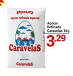 X Supermercados Acucar Refinado Caravelas 1kg oferta