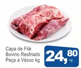 Brasil Atacarejo Capa de Filé Bovino resfriado peça a vácuo 1kg oferta