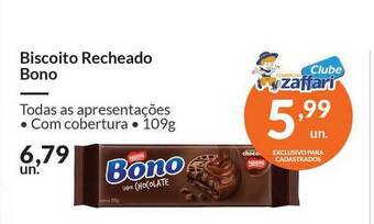 Zaffari Biscoito Recheado Bono 109g oferta