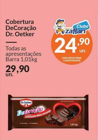 Zaffari Cobertura Decoração Dr. Oetker 1.01kg oferta