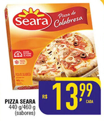 Mercantil Rodrigues Pizza Seara sabores 440g/460g oferta