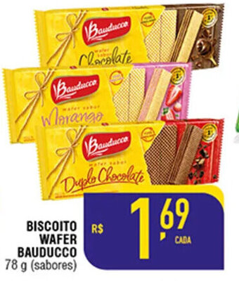 Mercantil Rodrigues Biscoito wafer Bauducco 78g oferta