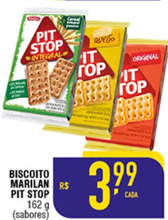 Mercantil Rodrigues Biscoito Marilan Pit Stop 162g oferta