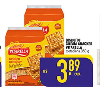 Mercantil Rodrigues Biscoito Cream Cracker Vitarella 350g oferta