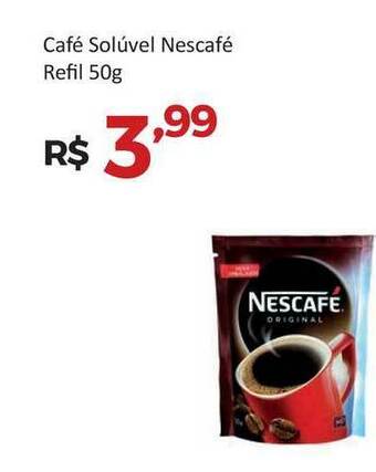 Villarreal Supermercados Café Solúvel Nescafé Refil 50g oferta