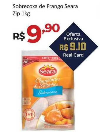 Villarreal Supermercados Sobrecoxa De Frango Seara 1kg oferta