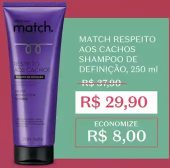 Match respeito aos cachos shampoo 250ml