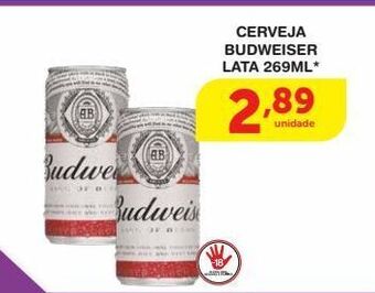 Roldão Cerveja budweiser 269ml oferta