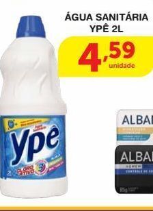 Roldão Água sanitária ypê 2l oferta