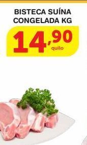Roldão Bisteca suina congelada kg oferta