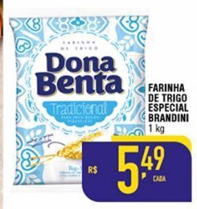 Mercantil Rodrigues Farinha de trigo dona benta 1kg oferta