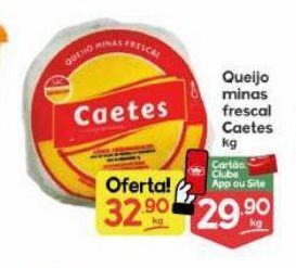 Supermercados Princesa Queijo minas frescal caetes kg oferta
