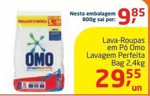 Tenda Atacado Lava-roupas em pó omo lavagem perfeita bag 2,4kg oferta