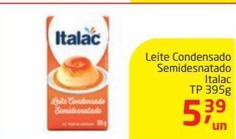 Tenda Atacado Leite condensado semidesnatado italac 395g oferta