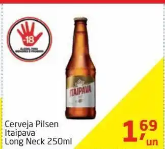 Tenda Atacado Cerveja pilsen itaipava long neck 250ml oferta