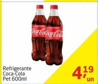 Tenda Atacado Refrigerante coca-cola pet 600ml oferta