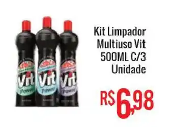 Mart Minas Kit Limpador Multiuso Vit 500ml c/3 unidade oferta