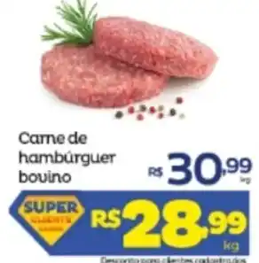 Super Lagoa Carne de Hamburguer bovino 1kg oferta