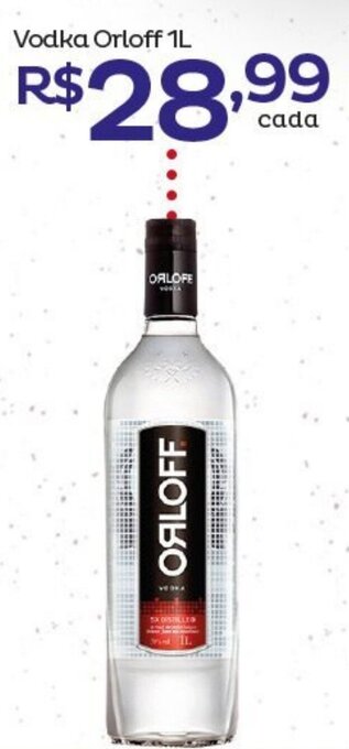 Super Lagoa Vodka Orloff 1L oferta