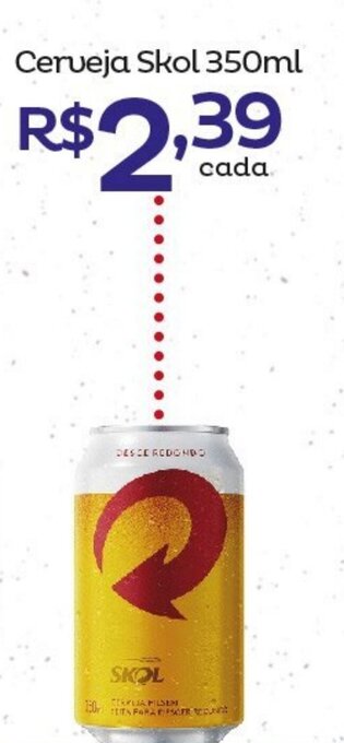 Super Lagoa Cerveja Skol 350ml oferta