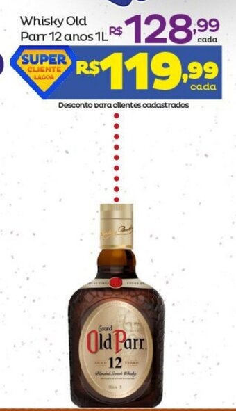 Super Lagoa Whisky OLD Parr 12 Anos 1L oferta