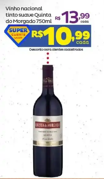 Super Lagoa Vinho Nacional Tinto Suave Quinta do Morgado 750ml oferta