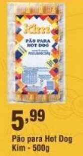 Pao para Hot Dog Kim 500g