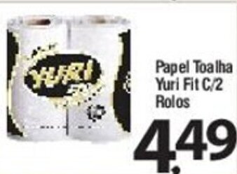Papel Toalha Yuri Fit c/ 2 un.