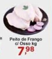 Rossi Supermercado Peito de Frango c/ Osso 1kg oferta