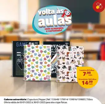 Caderno universitario 1 matéria 80 Folhas