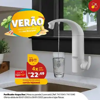 Lojas Mel Purificador Acqua Due oferta