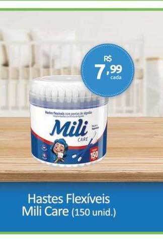 Farmácia Preço Popular Hastes flexíveis mili care oferta