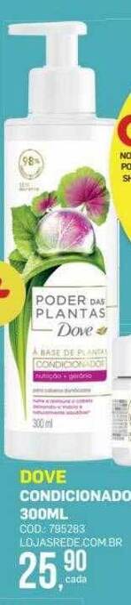 Lojas Rede Dove condicionador oferta
