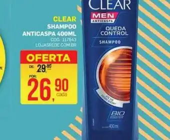 Lojas Rede Clear shampoo anticaspa oferta