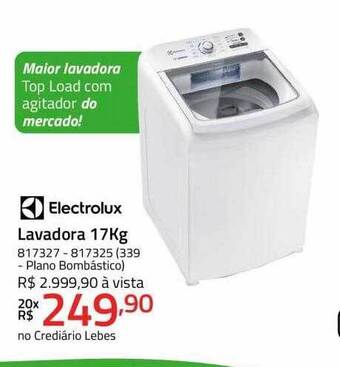 Electrolux lavadora 17kg