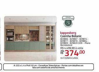 Lojas Lebes Kappesberg cozinha botanic oferta