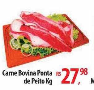 Abevê Supermercados Carne bovina ponta de peito oferta