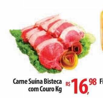 Abevê Supermercados Carne suína bisteca com couro oferta