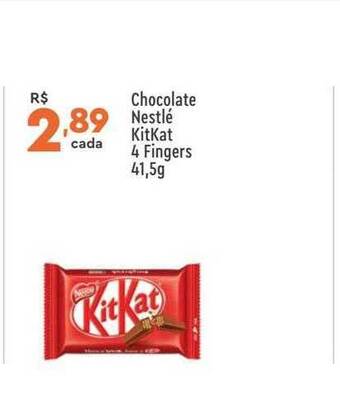 Supper Rissul Chocolate nestlé kitkat 4 fingers oferta
